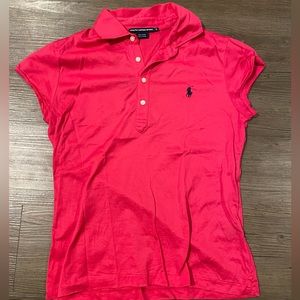 Ralph Lauren Sport Pink Polo Shirt, Kids Size L New w/o Tags. Never Worn